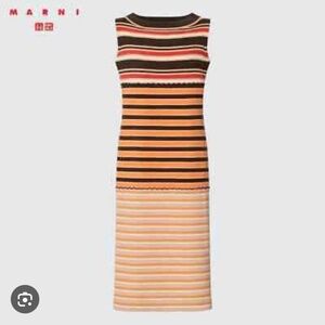 Marni x Uniqlo collab merino blend sleeveless knit dress